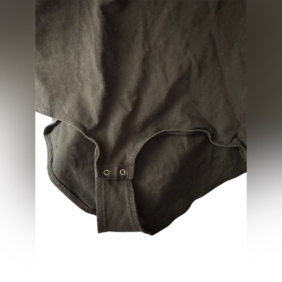 J.Crew Factory Mockneck bodysuit with button shoulders - Picture 3 of 6